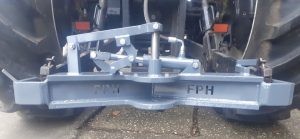 Hydraulische trekhaak afkoppelen tractor FPH balenwagen stobalen balen hooibalen